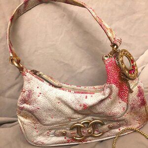 bundle pink and glitter purse, necklace, 2 bracelets